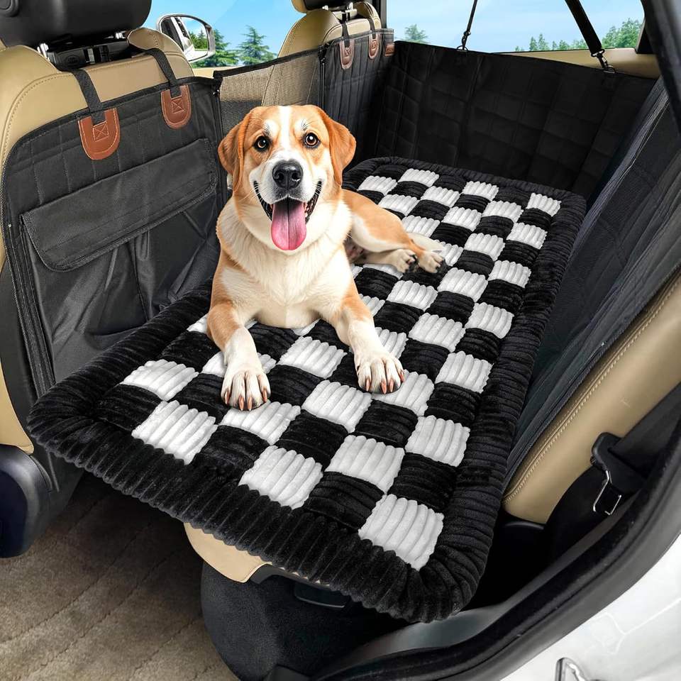 Pawfect Ride™ Cozy Plush Pet Mat - Soft, Supportive Dog Travel Bed